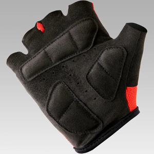 Guantes Deportivos Profesionales Unisex de Medio Dedo, Rojos y Negros, de Malla y Cuero PU, con Correa Ajustable para la Muñeca, para Gimnasio, Levantamiento de Pesas y Ciclismo - Product Image 3
