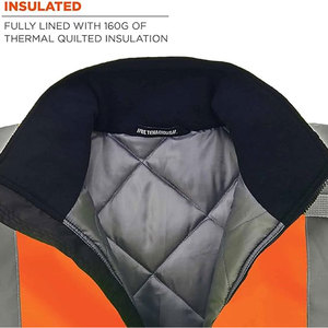 Vestes de sécurité haute visibilité classe 2 à manches longues, imperméables, avec LED clignotantes, douces pour la peau, personnalisables et réfléchissantes - Product Image 3