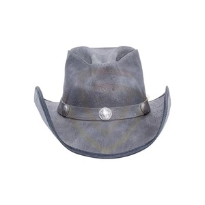 Chapeau de cowboy en cuir personnalisé OEM, fait main, à large bord, pour hommes - Product Image 2