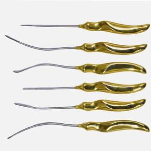Juego de 6 instrumentos quirúrgicos ortopédicos de acero inoxidable para lifting facial y de cejas, elevadores y diseccionadores, portátiles para uso veterinario. - Product Image 2