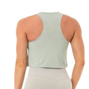 Active <b>Gym</b> Wear Custom Cotton Crop Top Women Workout Yoga <b>Vest</b> Tank Tops Wholesale 2026 - Product Image 6