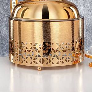 Premium Rectangular Silver Chafing Dish Mirror Finish Stainless Steel <b>Buffet</b> Food Warmer Luxury Catering <b>Server</b> Single Unit - Product Image 4