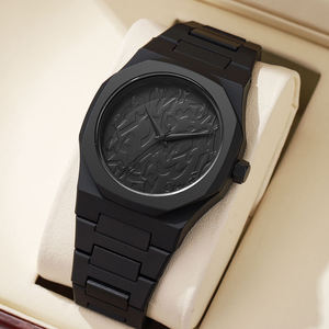 Custom Arabic Dial Casual Men <b>Watches</b> <b>Black</b> Fashion Wrist Luxury Mens Quartz <b>Watch</b> Montre Arabe Pour Homme - Product Image 3