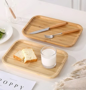 Elegante Bandeja de Servir de Madera Hecha a Mano, Bandeja Grande de Madera Maciza para Desayuno, Té y Café - Product Image 4