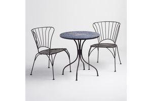 Ensemble de meubles d'extérieur modernes et écologiques avec structure en métal/bois, utilisable toute l'année, personnalisable - Product Image 3