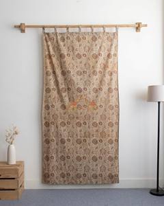 Ensemble de rideaux en coton imprimé à la main 100% style bohème pour salon, hôtel - Product Image 4