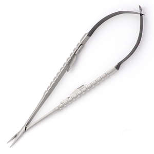 Portaagujas Castroviejo TC, Juego de Instrumentos Manuales con Mango de 18 cm y Extremo Negro, Instrumentos Dentales y Quirúrgicos - Product Image 5