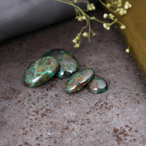 Hermoso Cabujón Ovalado Multicolor de Crisocola, Piedra Natural Suelta Azul Verde para Joyería Hecha a Mano - Product Image 2