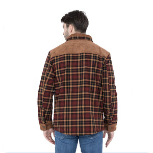 Custom Winter Outdoor Windproof Oversized <b>Thermal</b> Canvas Motorcycle Coat Slim Plaid Jacket for Men - Product Image 4