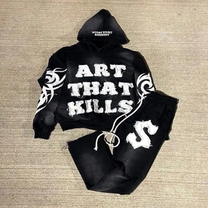 Chándal Deportivo Moderno con Bordado Distressed de Alta Calidad, Proveedor de Chándales con Logotipo Personalizado - Product Image 5