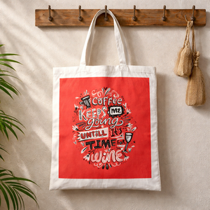 Bolso de Mano de Lona Negra 100% Natural y Ecológico, Personalizable, Bolsa de Compras de Algodón Biodegradable y Duradera, Estilo Abierto del Oeste de Bengala - Product Image 3