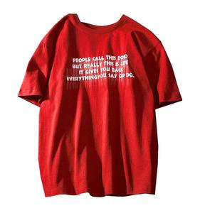 Camiseta de Algodón Oversize Unisex al por Mayor, Novedad, Venta Caliente, 240G, Estampado Puff, Logotipo 3D Personalizado, Camiseta Lisa Casual para Hombre - Product Image 4