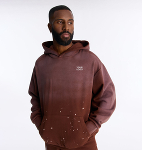 Sweat à capuche personnalisé brodé pour homme, sweat à capuche en molleton de coton, sweat à capuche bio pour homme, sweats à capuche personnalisés pour homme, sweats à capuche pull-over pour homme - Product Image 1