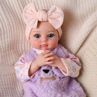 Babeside 16 Zoll Lilah Platin-Silikon Reborn Babypuppe Mädchen Ganzkörper Niedliche Realistische Neugeborenen Mini DIY Spielzeug CE CPC Zertifiziert