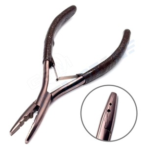 Pinza Multifunción de 2 Orificios para Extensiones de Cabello, de Acero Inoxidable Color Oro Rosa, Duradera |   Herramienta de crimpado para extensiones de queratina por fusión - Product Image 2