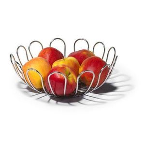 Metal Fruit <b>Basket</b> Crafted For Decorative Centerpiece Use While Providing Practical Produce <b>Storage</b> Benefits - Product Image 1