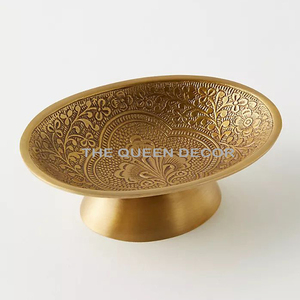Support à savon ovale en aluminium argenté martelé, design élégant, facile à nettoyer, accessoire de salle de bain domestique - Product Image 4