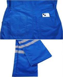 Overol de Trabajo Unisex de Poliéster de Alta Visibilidad, Reflectante, de Seguridad Industrial, Certificado Oeko-Tex, para Construcción - Product Image 6