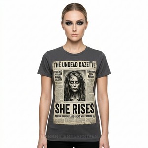 T-shirt graphique personnalisé Medusa : Déesse à cheveux de serpent mythique – Hauts en coton de haute qualité pour streetwear, fabriqués par un professionnel - Product Image 3