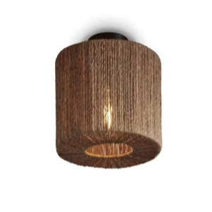 Lampe suspendue en corde de jute tressée Bela, lampe suspendue tissée à la main - Product Image 1