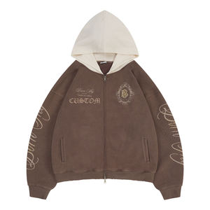 Fournisseur en gros de sweats en coton, proposant des sweats à capuche en molleton épais pour les marques de streetwear, production en usine en gros - Product Image 2