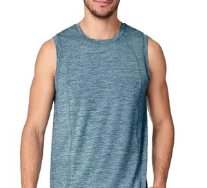 Breathable Plus Size Knitted Men's Tank <b>Top</b>-100% Cotton Quick Dry for Gym Fitness Workout Breathable Plus Size Knitted Men's - Product Image 4