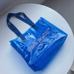 Sac fourre-tout transparent Jack and Jill en PVC, pour le shopping, la plage, les voyages, réutilisable, logo personnalisé, fournisseur en gros - Product Image 4