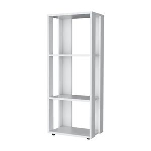 Melamine White <b>Bookcase</b> with Open Storage Elegant and Practical Furniture - Product Image 2