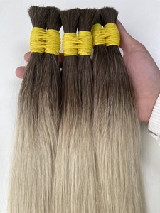 Top Trending Extensiones de cabello a granel Cabello vietnamita Double Drown 100 gramos Colores claros 20 pulgadas - Product Image 4