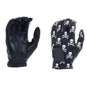 Gants de golf confortables en cuir véritable avec sangle de poignet réglable, logo personnalisé, pour usage professionnel, légers et doux pour les mains - Product Image 1