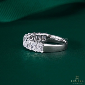 Bague en diamant radiant VVS de 2,34 carats disponible en or 9k, 10k, 14k, 18k, bijoux de luxe pour fiançailles, mariage, idée cadeau - Product Image 2