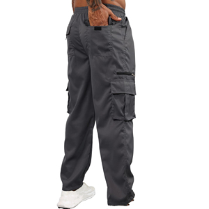 Wholesale Cargo <b>Trousers</b> for <b>Men</b> Custom Casual Multi Pocket Utility Pants <b>Elastic</b> Waist OEM ODM Private Label Manufacturer <b>Men</b> - Product Image 3