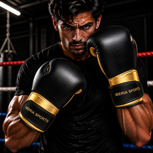 IBERIA Custom Boxing Gloves for Training Sparring Heavy <b>Bag</b> with Hook and Loop <b>Wrist</b> Closure OEM Wholesale Boxing Equipment - Product Image 4