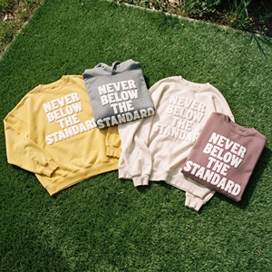 เสื้อสเวตเชิ้ตพิมพ์ลายพัฟฟ์ พรีเมียม ผ้าฝ้ายฟลีซ 100% สไตล์ลำลองสำหรับฤดูหนาว แฟชั่นสตรีทแวร์ พิมพ์ลายพัฟฟ์  แบบยูนิเซ็กซ์ - Product Image 1