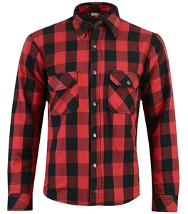 Motorbike Mens and Woman Shirts Custom logo Flannel Shirt High Quality Polyester Mesh Lining Motorcycle Shirt - Product Image 2