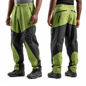 Pantalon coupe-vent à taille boutonnée pour homme, idéal pour la randonnée en montagne, 100 % nylon, style pyjama - Product Image 6