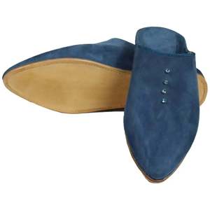 <span class=keywords><strong>Da</strong></span> <span class=keywords><strong>donna</strong></span> Babouches marocchino pelle scamosciata pelle <span class=keywords><strong>blu</strong></span> Sarma casa per pantofole comode con fodera <span class=keywords><strong>in</strong></span> vera pelle - Product Image 3