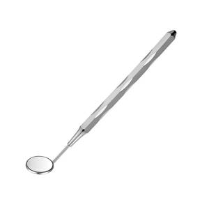 Miroir buccal dentaire en argent avec poignée moletée, instrument chirurgical de classe I - Product Image 2