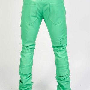 Pantalones Cargo de Cuero para Hombre, Corte Casual Moderno, de Alta Calidad, Secado Rápido, Estilo Jogger, para Uso Diario y Negocios - Product Image 2