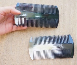 Handmade Anti-Static Buffalo Horn Comb Nautical Animal Style Handle Polished Natural Horn Comb Customized Packing Natural <b>Crafts</b> - Product Image 5