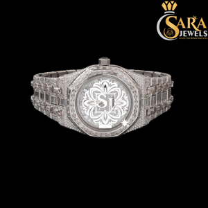 Reloj de pulsera de oro rosa totalmente helado de excelente calidad, reloj de lujo inspirado en Hip Hop para unisex disponible al mejor precio - Product Image 5