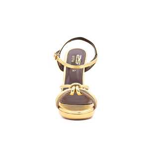 Sandale à talon dorée FN5365 Chaussures de mariée élégantes - Product Image 1