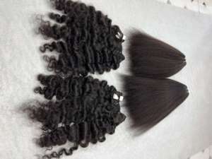 Extensiones de cabello virgen alineado con cutícula recta rizada de alta calidad, venta al por mayor, cinta de fábrica vietnamita, cabello humano de alta calidad - Product Image 3