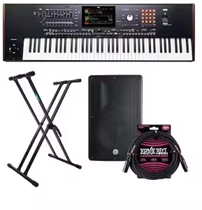 Teclado Digital Portátil Pa5X de 76/88 Teclas, Recargable, Incluye Paquete PSG Cobra 115 ErnieBall XLR - Product Image 2