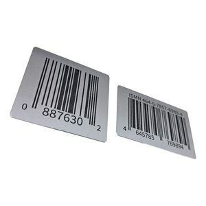 Etiqueta Metálica de Aluminio Personalizada con Código de Barras – Etiqueta de Identificación de Producción Impresa Digitalmente para Uso Industrial - Product Image 3