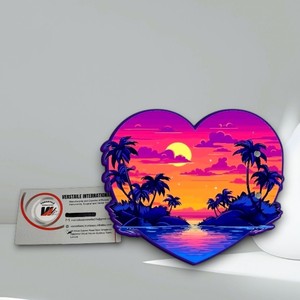 Professional Sunset Pattern Heart <b>Circle</b> Flower Solid Lash Tiles Private <b>Label</b> Eyelash Extension Plate Acrylic Magnetic Beauty - Product Image 3