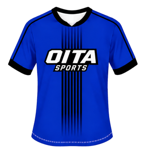 <b>Purple</b> Black Rugby Jersey Short Sleeve Crew Neck Breathable Team Training Performance Sports Uniform <b>Shirt</b> - Product Image 1