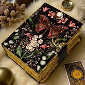 Carnet de notes vintage en cuir véritable fait main, Grimoire des Ombres, avec 400 pages à bords festonnés – Cadeau idéal - Product Image 6
