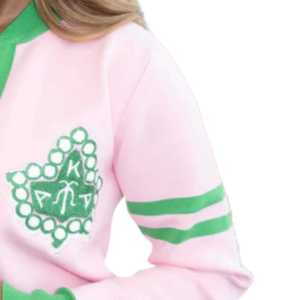 Custom Logo AKA Varsity Style <b>Cardigan</b> Sorority Fraternity Men's College Winter Embroidered Regular Sleeve V-neck <b>Thick</b> - Product Image 6
