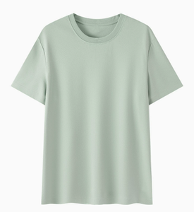 Men's Casual <b>Animal</b> Print 100% Cotton Jersey Blend Turtleneck Stretch Breathable Short Sleeve T-Shirt with Custom Logo Design - Product Image 3